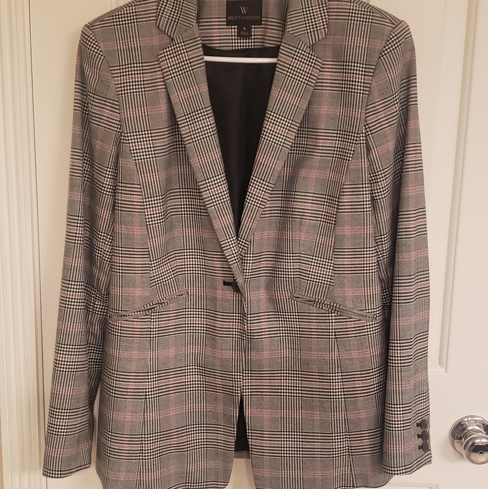 Checkered blazer